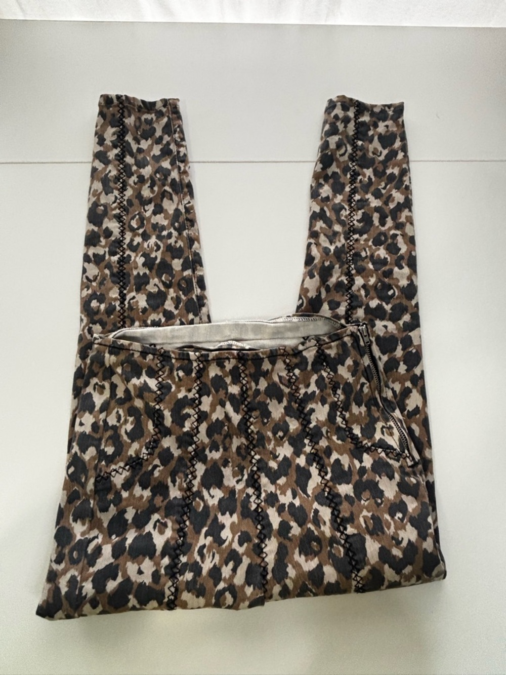 ASOS Leopard Print Ankle Pants in Brown and Black High Waist Punk Rock
